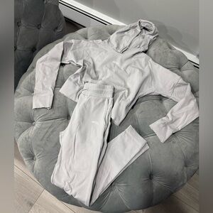 AYBL Women's Light Gray Hoodie and Joggers Set